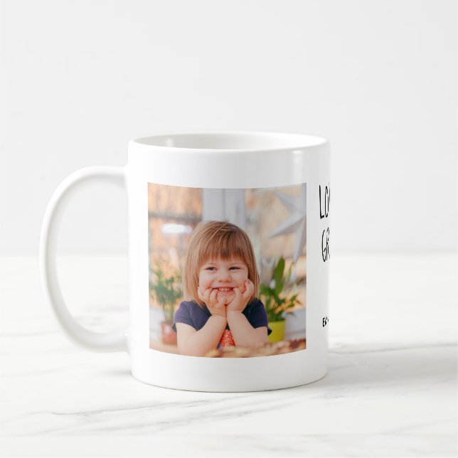 Taza De Café Ama Abuelo | Dos textos manuscritos fotográficos (Izquierda)