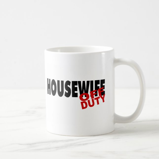 Taza De Café Ama de casa caliente (negro) (Derecha)