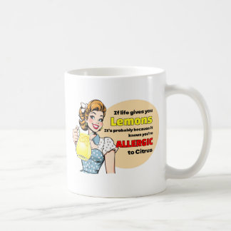 Taza De Café Ama de casa retro divertida desmotivacional sarcás