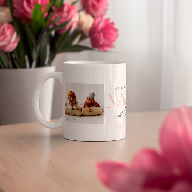 Taza De Café Ama Nana | Dos Collages de fotos (Subido por el creador)
