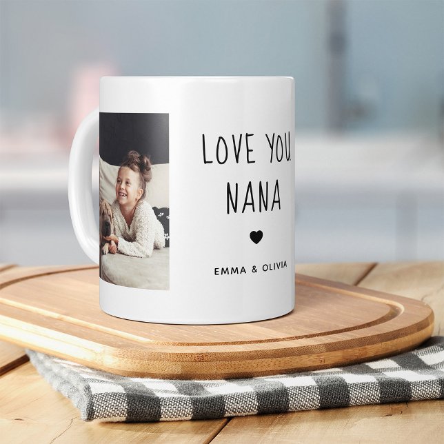 Taza De Café Ama Nana | Dos textos manuscritos fotográficos (Subido por el creador)