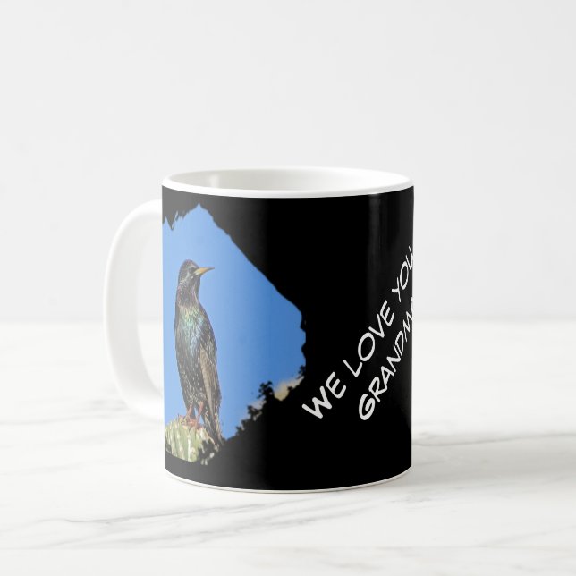 Taza De Café Ama tu abuela Black Starling Photo Southwest (Anverso izquierdo)