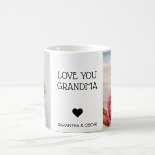 Taza De Café Ama tu abuela   Dos textos manuscritos fotográfico