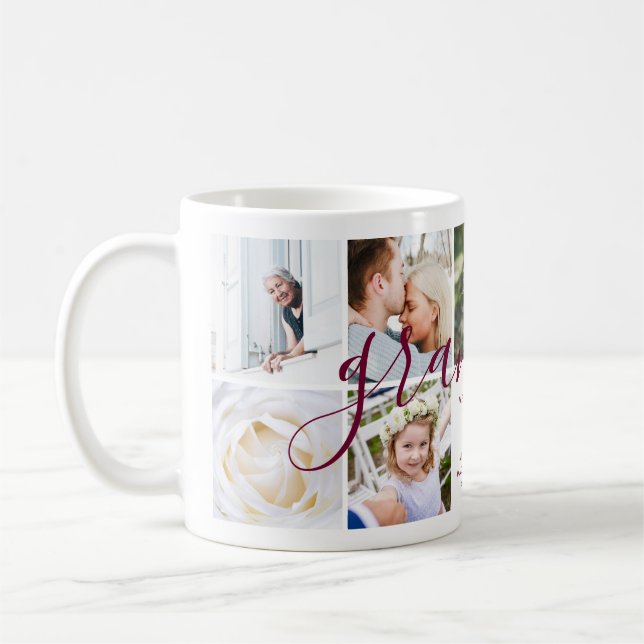 Taza De Café Ama tu abuela | Foto de Gift Calligraphy Burgundy (Izquierda)