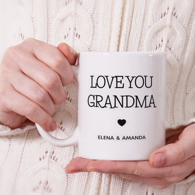 Taza De Café Ama tu abuela | Texto manuscrito de la foto (Subido por el creador)