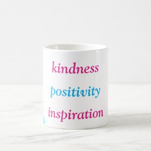 Taza De Café Amabilidad Positividad Inspiración Café Rosa Mug