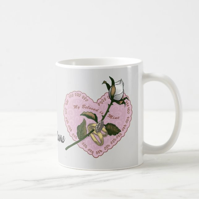 Taza De Café Amada mina Rosa mug (Derecha)