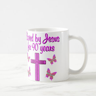 TAZA DE CAFÉ AMADO POR JESÚS POR 90 AÑOS