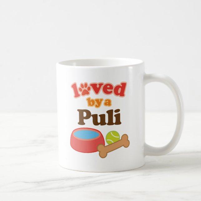 Taza De Café Amado por un Puli (raza del perro) (Derecha)