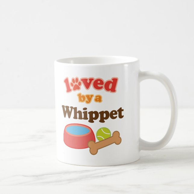 Taza De Café Amado por un Whippet (raza del perro) (Derecha)