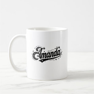 Taza De Café Amanda nombre primero apellido familia