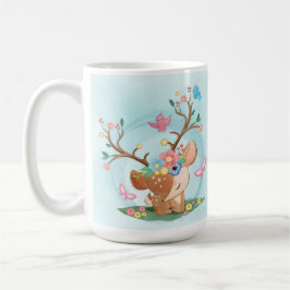 Taza De Café Amanecer acuático, pájaros, mariposas