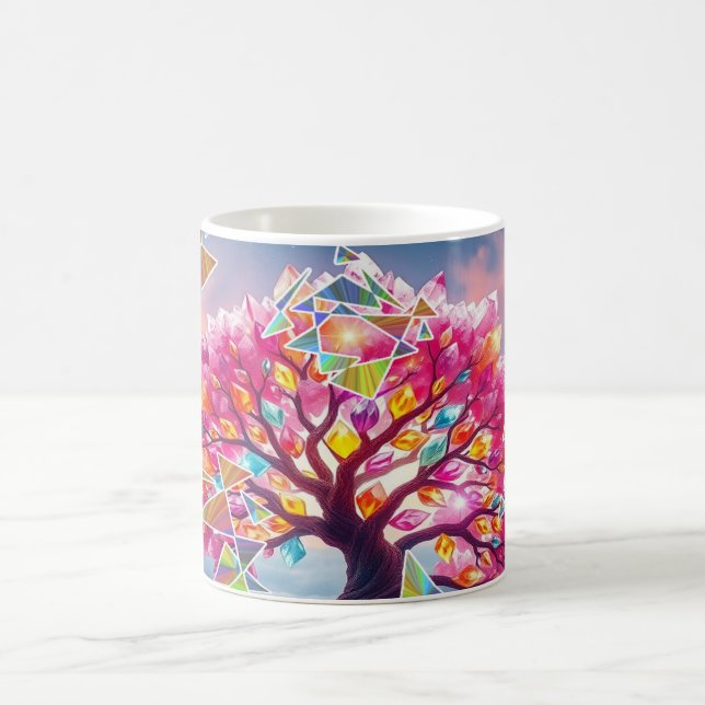 Taza De Café Amanecer de árbol (Centro)