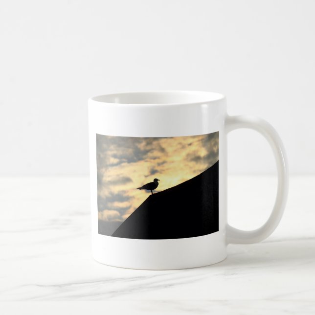 Taza De Café Amanecer de las gaviotas marinas (Derecha)