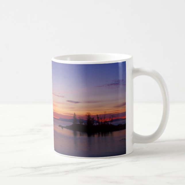 Taza De Café Amanecer del lago Moosehead, lago Moosehead (Derecha)
