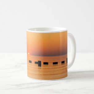 Taza de café Amanecer del lago Orange