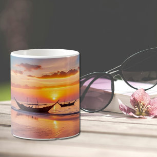 Taza De Café Amanecer en la playa de Al Wakrah - Qatar