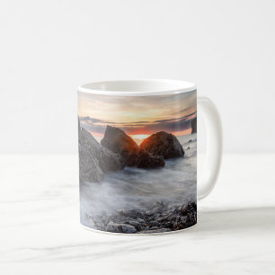 Taza De Café Amanecer en las cuerdas rocas, sur escuda abrazo