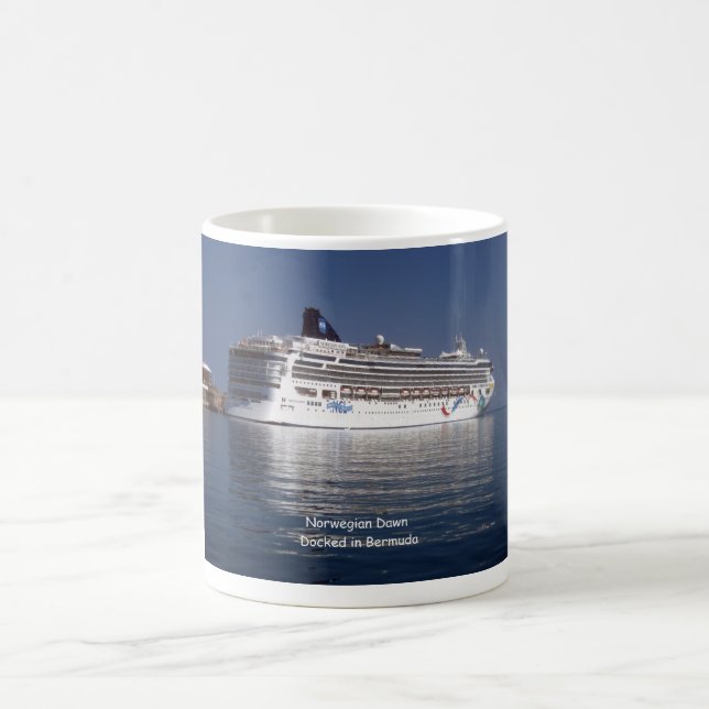 Taza De Café Amanecer noruego en Bermudas (Centro)