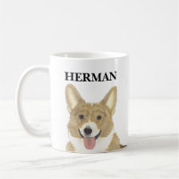 Amanecer personalizado y Corgi blanco