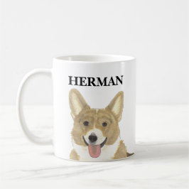 Taza De Café Amanecer personalizado y Corgi blanco