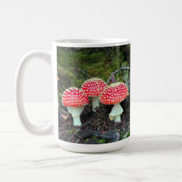 Taza De Café Amanita Muscaria Cluster - 15 oz.Taza
