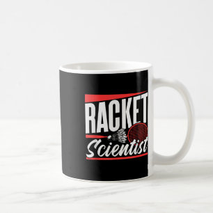 Taza De Café Amante científico de la raqueta jugador de partido
