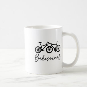 Taza De Café Amante de bicicletas Bikeual Ciclismo Bicicleta de