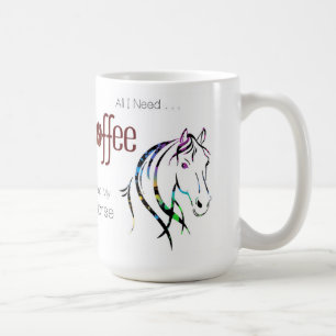 Taza De Café Amante de Caballo Acuarela