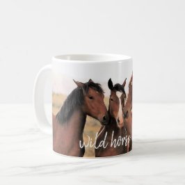 Taza De Café Amante de caballos salvajes
