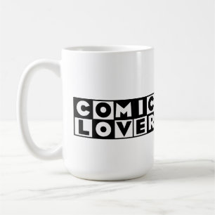 Taza De Café Amante de Cómics Diseño Negrita