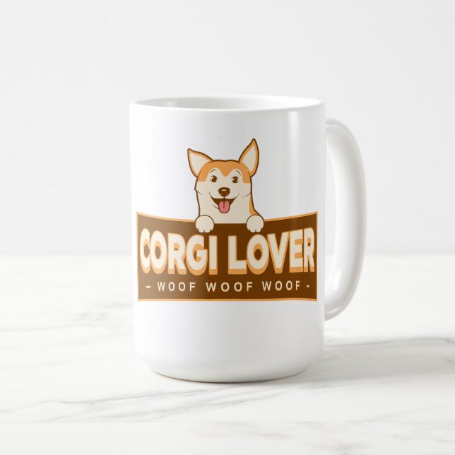 TAZA DE CAFÉ AMANTE DE CORGI (Anverso derecho)