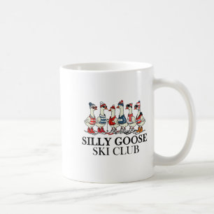 Taza De Café Amante de esquí ganso tonto club de esquí una band