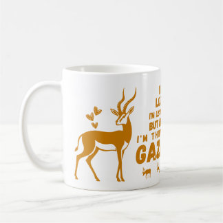 Taza De Café Amante de gacelas divertido, puedo parecerme, Gac