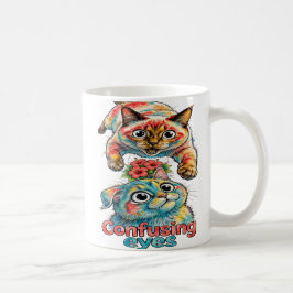 Taza De Café Amante de gatos gato divertido siamés y Chartreux