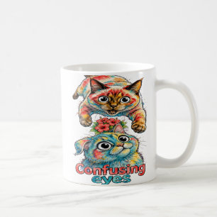 Taza De Café Amante de gatos gato divertido siamés y Chartreux 