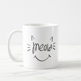 Taza De Café Amante de Gatos Miau