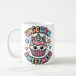 Taza De Café Amante de la Dulzura de Cupcake de Unicornio Golos