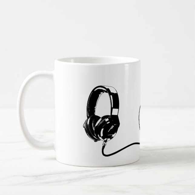 Taza De Café Amante de la música (Izquierda)