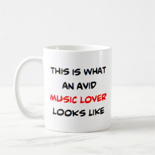 Taza De Café amante de la música, ávido