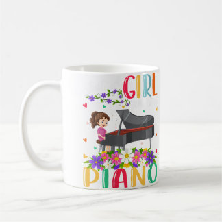 Taza De Café Amante de la música de piano para mujeres Solo una