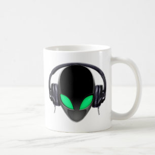 Taza De Café Amante de la música extranjero DJ - cetáceo liso