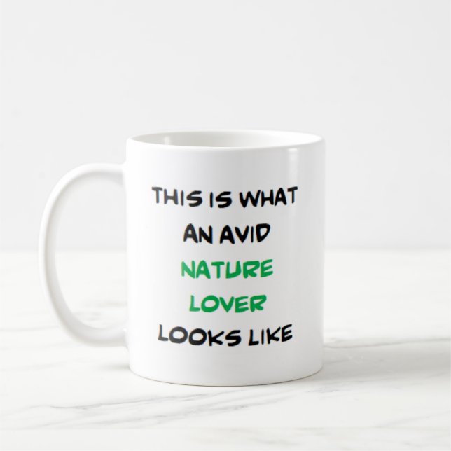 Taza De Café amante de la naturaleza, ávido (Izquierda)