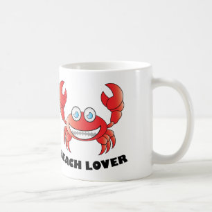 Taza De Café Amante de la playa - Blanco Mug Blanco clásico de