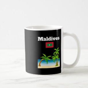Taza De Café Amante de la playa de Maldivas Viajes Recuerdo Ban