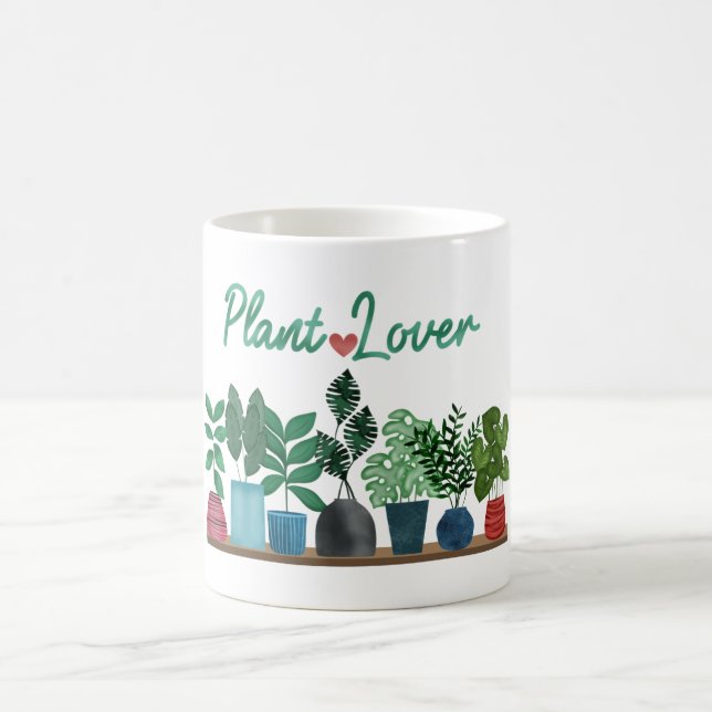 Taza De Café Amante de las plantas  (Centro)