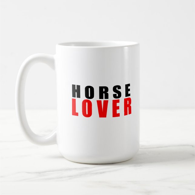 Taza De Café Amante de los caballos (Izquierda)