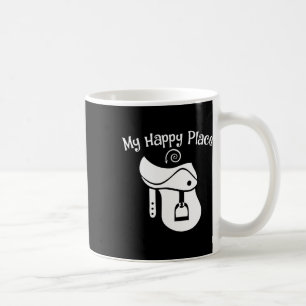 Taza De Café Amante de los caballos Mi feliz lugar Saddle Adole