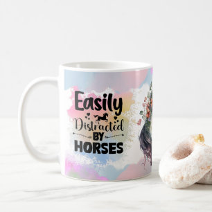 Taza De Café Amante de los caballos, regalo ecuestre, gráfico d