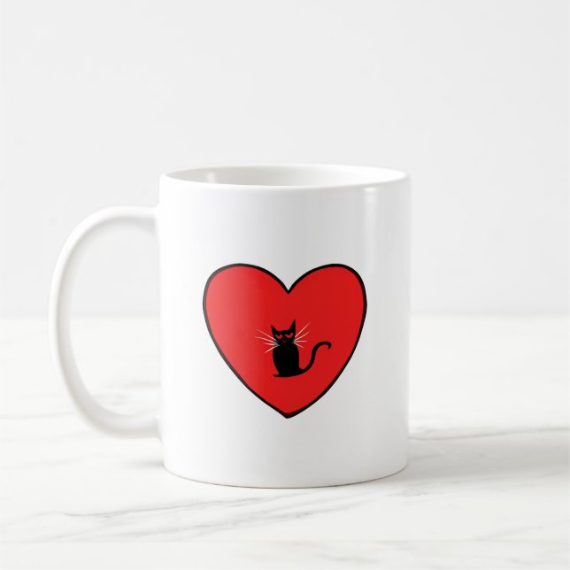 Taza De Café Amante de los gatos (Izquierda)